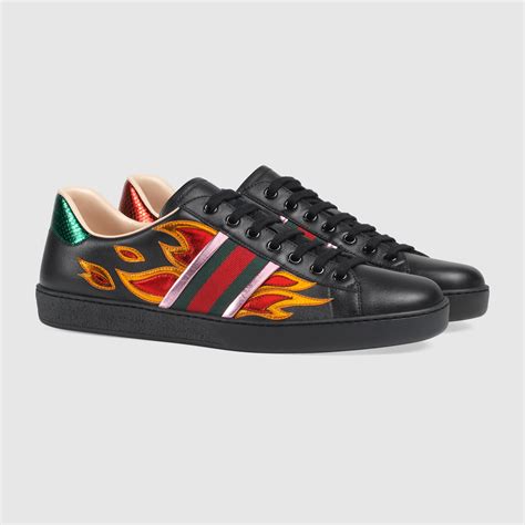 gucci shoes with flames|gucci sneakers for men.